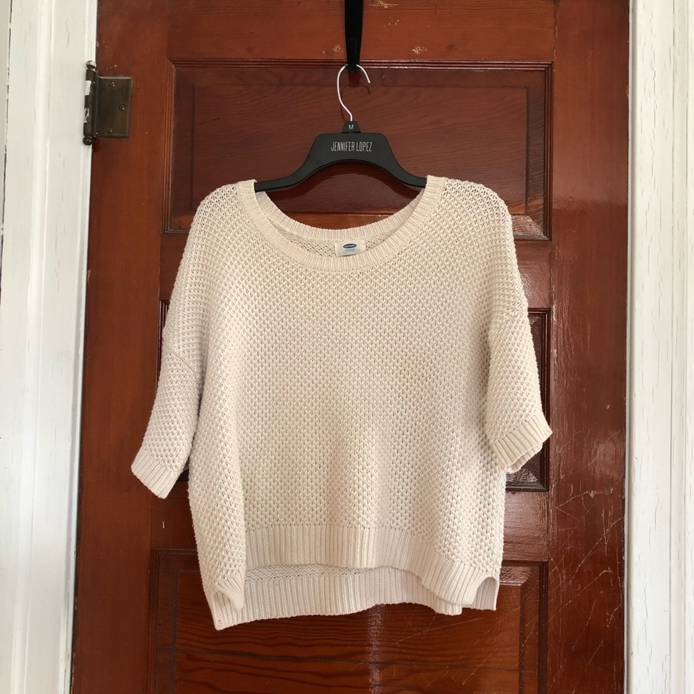 Cream colored short sweater